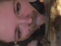 Slut Fucked Doggystyle And Eating Her Shit